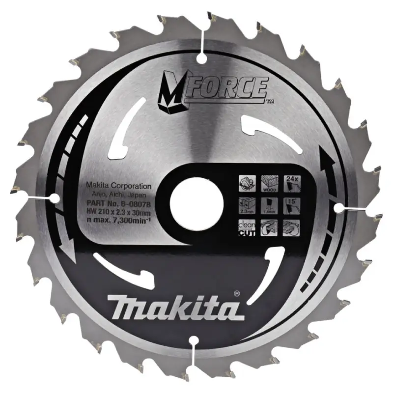 Heißes Angebot Makita Akcesoria B-08078 Brzeszczot HM Mforce 210 x 30/25 x 24T