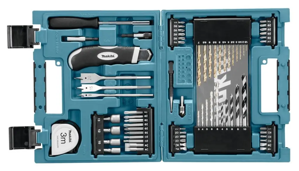 Makita Akcesoria D-33691 Zestaw akcesoriów - bity, wiertła, końcówki, 71 szt. w walizce Direktkauf