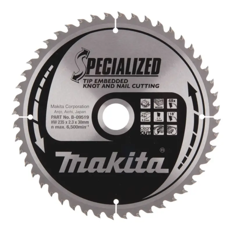 Aktuell Makita Accessoires B-09519 HM zaagblad Tip E 235 x 30 x 48T