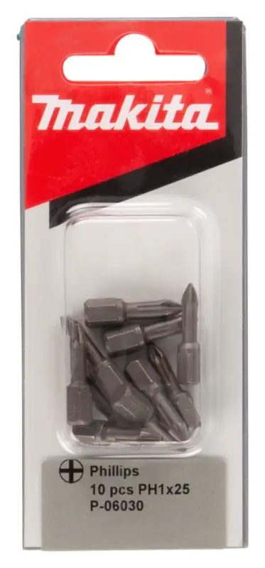 Neu Makita Accessori P-06030 Bit di vite PH1x25 mm 10 pz.