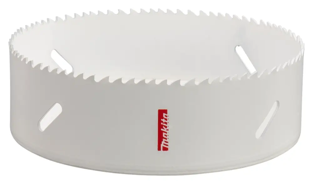 Makita Accesorios P-52788 Sierra de perforación 140 mm HSS Bimetálico Blanco Zertifiziert