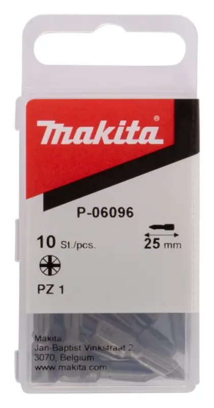Makita Accessoires P-06096 Embout de vis PZ1x25 10 pcs. Highlight