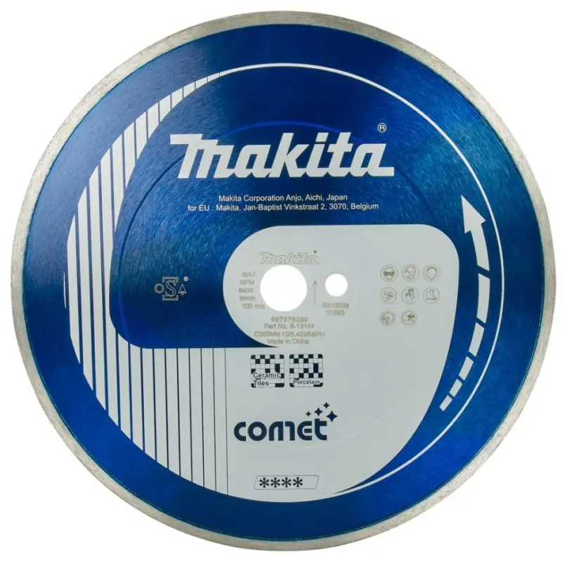 Markenware Makita Zubehör B-13144 Diamantscheibe 300 x 20mm Blaues Vollband