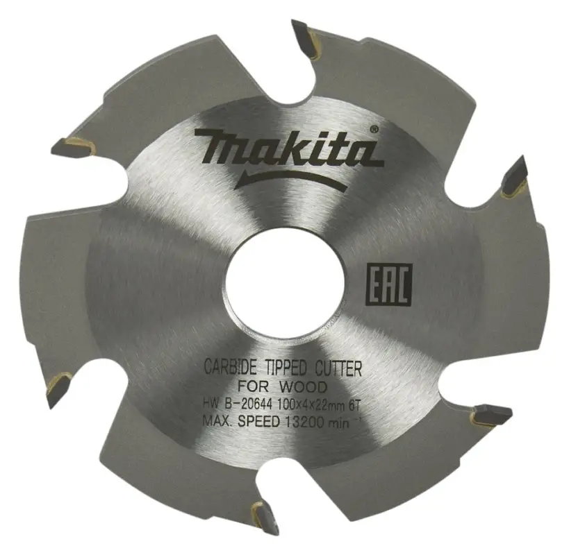 Makita Accesorios B-20644 Sierra de láminas HM 100x22x4 6T Solange Der Vorrat Reicht