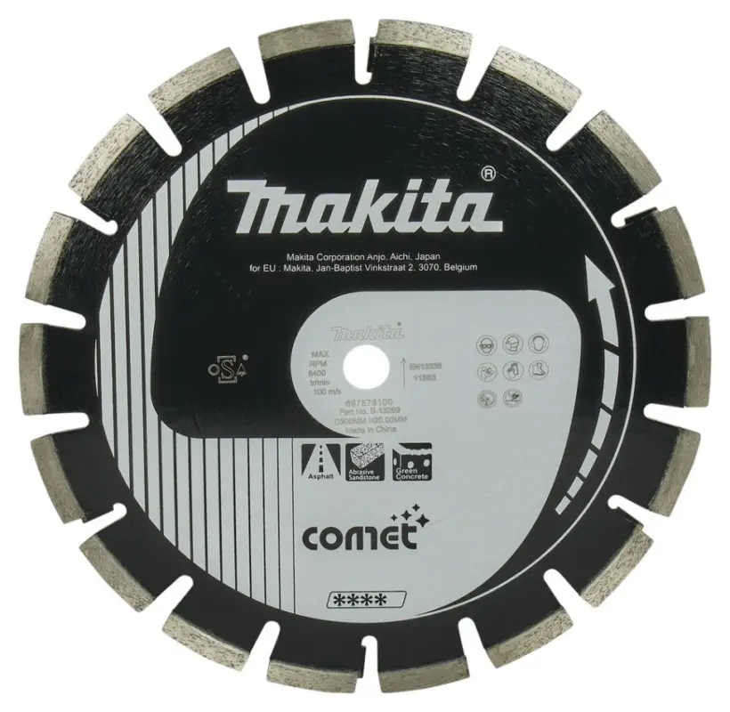 Preisknaller Makita Zubehör B-13269 Diamantscheibe 300x20 Asphalt