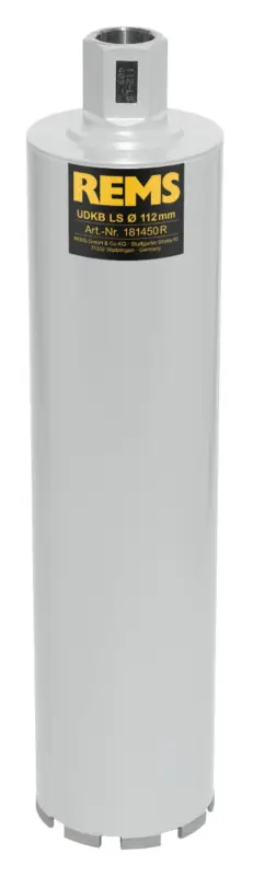 Rems 181450 R UDKB-LS 112x420xUNC 1 1/4 Diamantkernboor Lasergelast Droog/nat Garantierte Lieferung