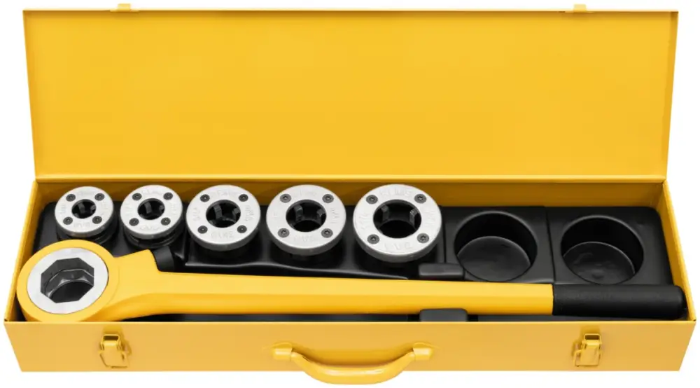Rems 520013 Eva Set R 3/8-1/2-3/4-1-1 1/4 Zoll Hand-Gewindeschneidkluppe Echt