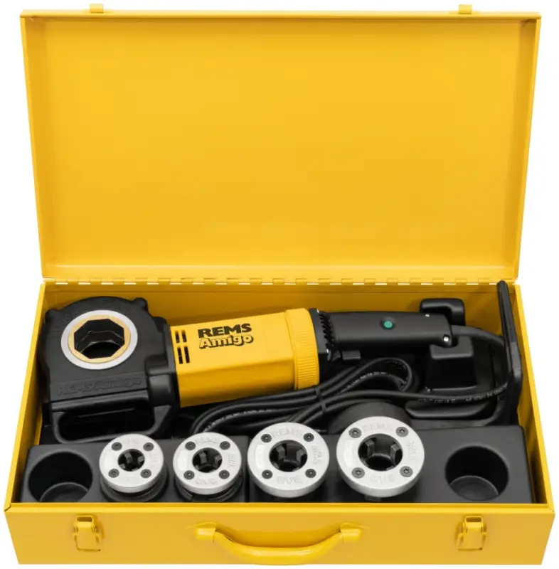 Rems 530022 R220 Amigo Set M 16-20-25-32(M x 1.5) Electric Wire Cutter with quick-change Die Heads Bestseller