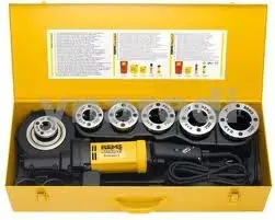 Rems 540023 R220 Amigo 2 Compact Set R 1/2-3/4-1-1 1/4 Elektrisch Draadsnij-ijzer met Snelwisselsnijkoppen leasen Markenprodukt