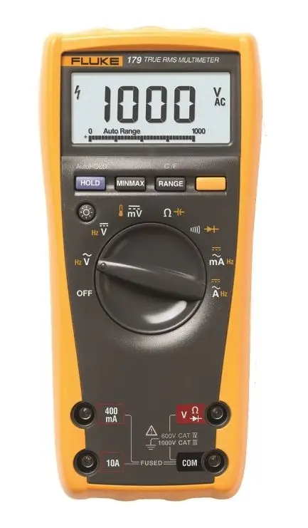 Nur Heute Fluke 1592842 Digital-Multimeter 179 mit Hintergrundbeleuchtung und Temperaturmessung