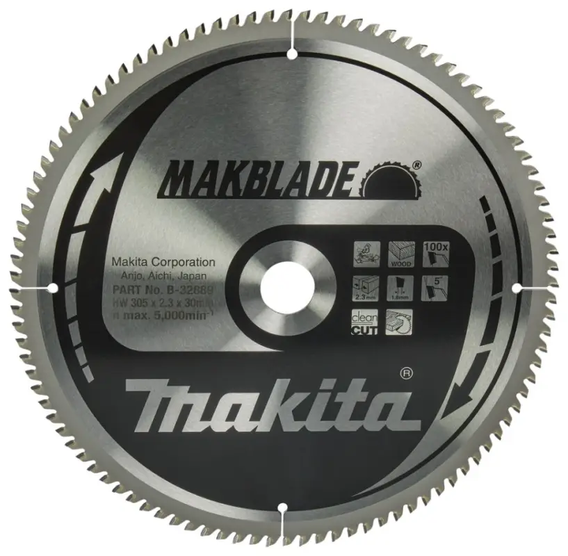 Highlight Makita Zubehör B-32889 HM-Sägeblatt für Holz 305 x 30 x 100T