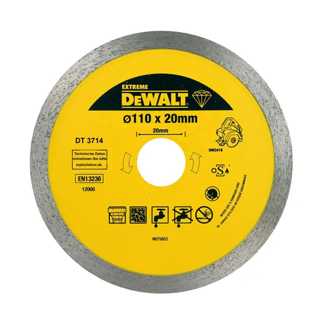 Direktkauf DeWALT Zubehör DT3714-QZ DT3714 Diamantscheibe 110x20 Professional Economy 1.