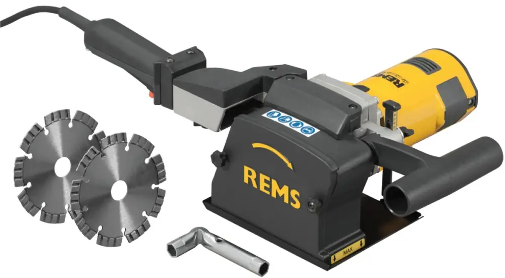 Rems 185X02 R220 185X02 Krokodil 125 Basic-Pack Diamant-Schlitz- und -Trennschleifmaschine + 2 Diamanttrennscheiben! Nur Heute