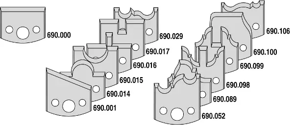 Markenprodukt CMT 692.013.03 Profilmesserkopf ohne Stopper 100x35x40 mm ALU MEC + 13 Messer