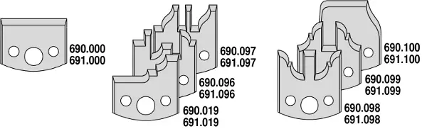 CMT 693.013.03 Profile cutter head with limitor 120x50x40 mm ALU MAN 7 blades Sonderaktion