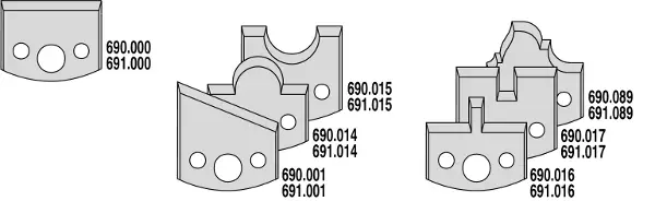 CMT 693.013.06 Profielfreeskop met begrenzer 120x50x40 mm ALU MAN + 7 messen Sonderaktion