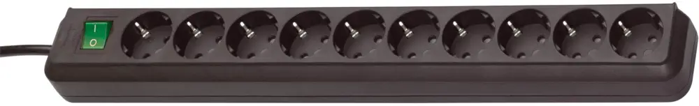Neuheit Brennenstuhl 1159300010 Eco-Line Schalter 10-fach schwarz 3m