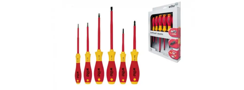 Wiha 00833 320NK6 Juego de destornilladores SoftFinish de 6 piezas VDE Slotted Philips Wochenendangebot