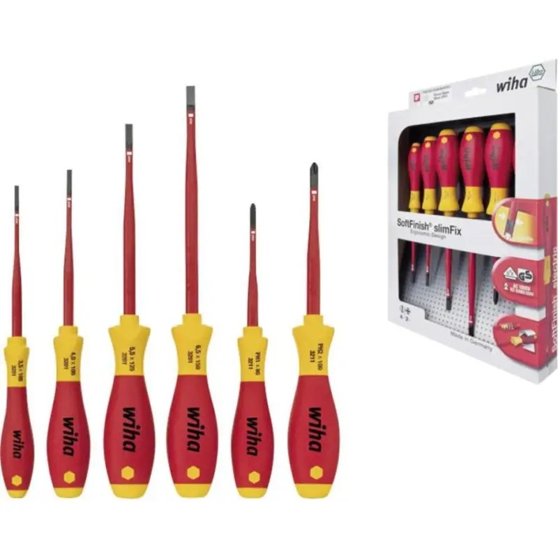 Knallerangebot Wiha 35389 3201SF K6 Juego de destornilladores SlimFix VDE 6 piezas