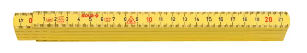 Sola 53030101 G59-2-10 HK2/10G Regla plegable (plegable) plástico 2m - 10 piezas Wochenendangebot