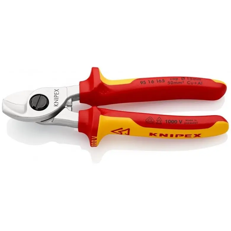 Sonderaktion Knipex 95 16 165 95 16 165 Kabelschere verchromt VDE 165 mm