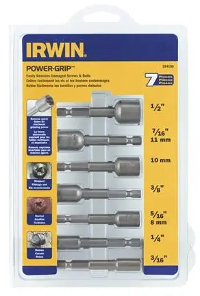 Irwin 394100 Wykrętaki do uszkodzonych śrub zestaw 7-elementowy 3/16" - 1/2". Sonderangebot
