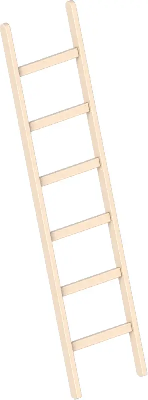 Neuheit Layher Anlegeleiter Holz 6 Sprossen