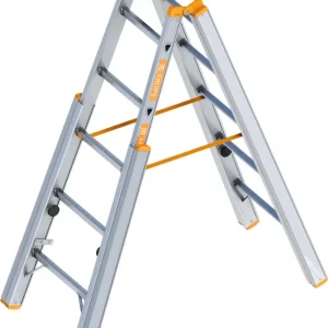 Schnäppchen Layher Treppenstehleiter Alu 2x5 Sprossen
