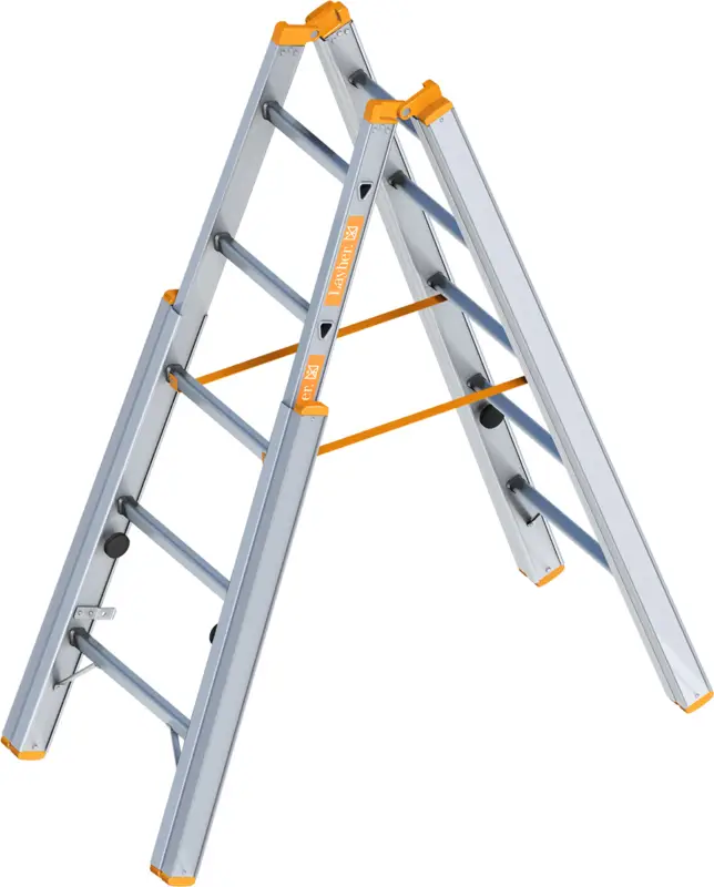Schnäppchen Layher Treppenstehleiter Alu 2x5 Sprossen