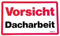 ESDA Klebeschild - Dacharbeiten Wochenendangebot