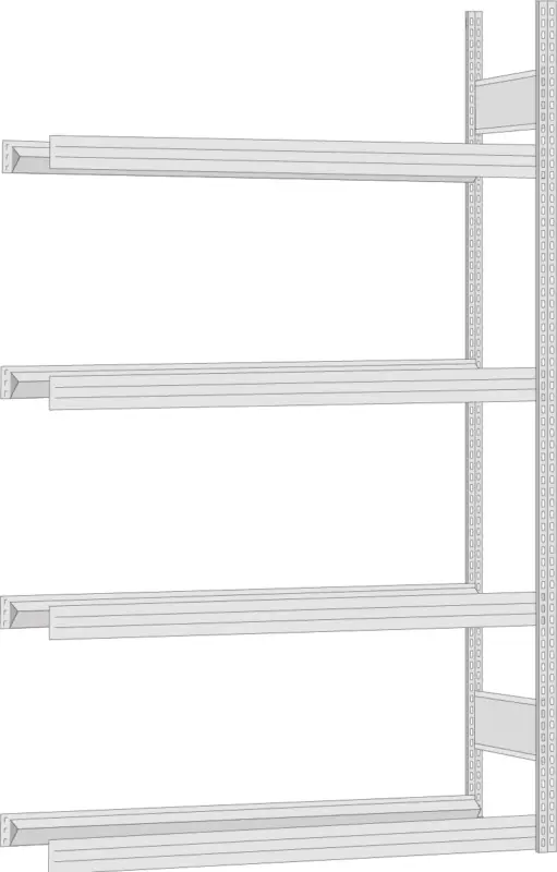 Regalwerk Reifenregal Anbaufeld 2500 x 1285 x 400 mm Nur Für Kurze Zeit