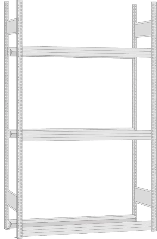 Direktkauf Regalwerk Reifenregal Grundfeld 2000 x 1005 x 400 mm