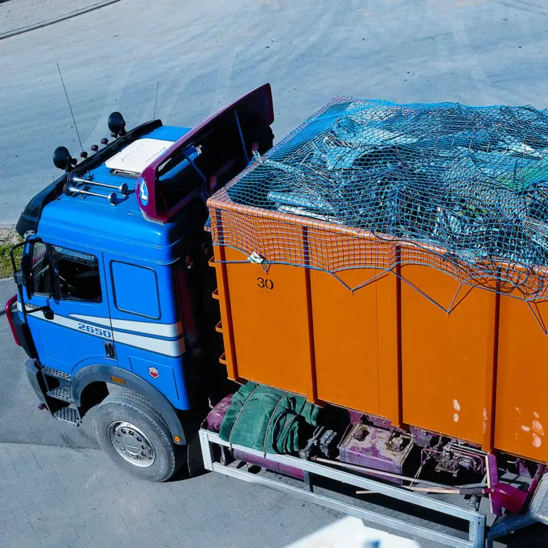 Huck Containernetz MW 45 Ø 3,0 mm - 3,50 x 5,00 m blau Finale Aktion