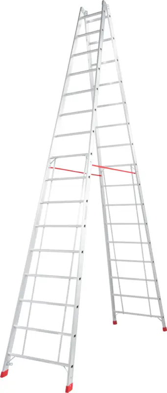 Krause Alu-Sprossendoppelleiter 2x16 Sprossen Preis Gesenkt