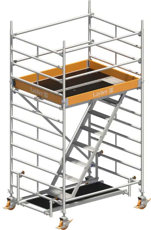 Treppengerüst Layher Uni Komfort P2 4201 - Arbeitshöhe 4,20 m Aktuell