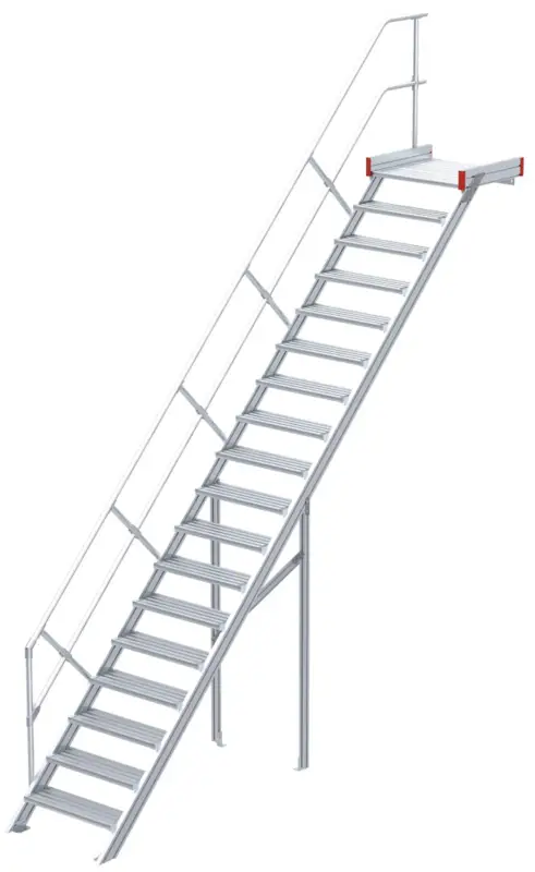 Sichere Zahlung euroline Podesttreppe 45° 18 Stufen - 600 mm