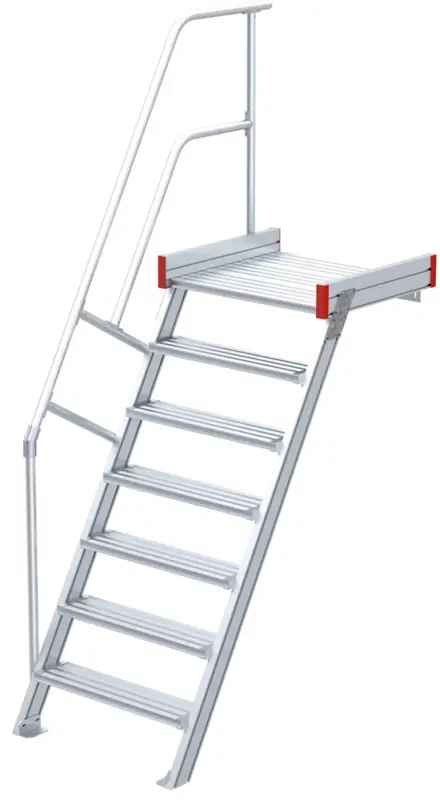 Rabatt euroline Podesttreppe 60° 7 Stufen - 600 mm