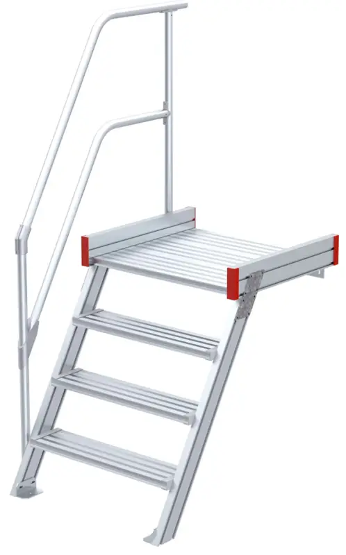 Garantierte Lieferung euroline Podesttreppe 60° 4 Stufen - 600 mm
