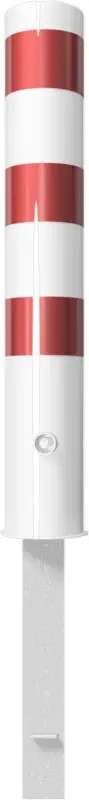 Schake Stahlrohrpoller HD Ø 152 mm weiß rot - 1,50 m Sonderaktion