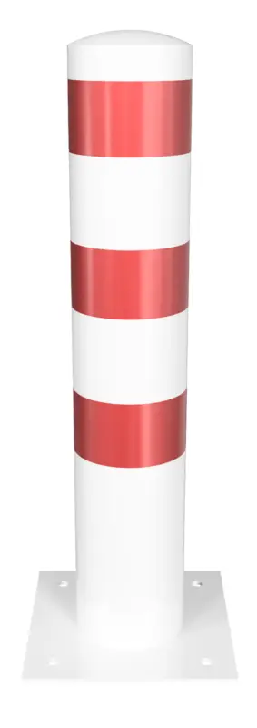 Schake Stahlrohrpoller OD Ø 193 mm weiß rot - 1,00 m Billig