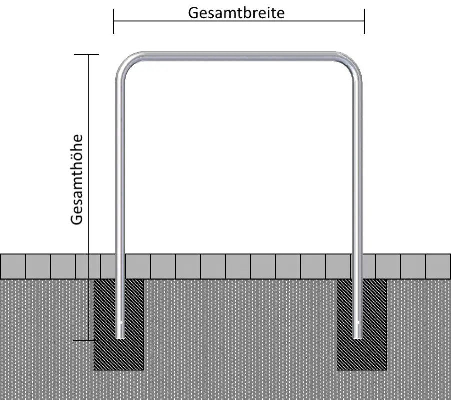 Jetzt Bestellen Schake Rohrbügel Stahl OE Ø 48 mm schwarzbraun - 1000 x 1000 mm