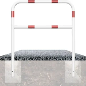 Top-Seller Schake Rohrbügel Stahl mit Querholm OE Ø 48 mm weiß rot - 700 x 1200 mm