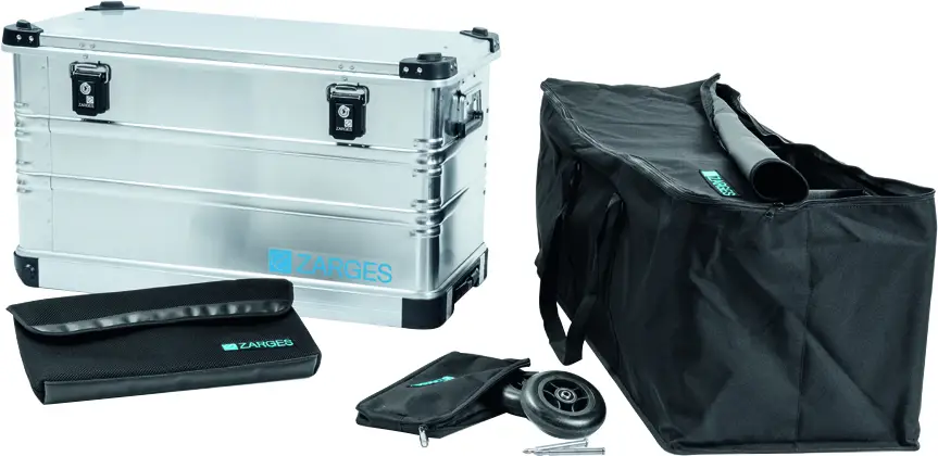 Geprüft ZARGES Bürobox K 424 XC Mobil Box 99 Liter Vollausstattung