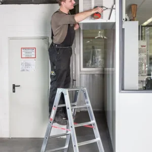 Angebot euroline Stehleiter PREMIUM Alu 2x14 Stufen