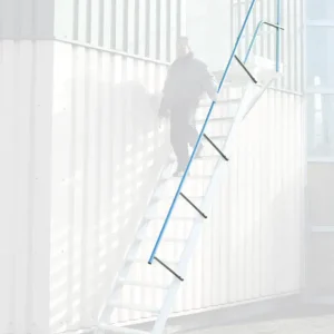 Echt euroline Treppen- Podestgeländer Podesttreppe 45° 15 Stufen