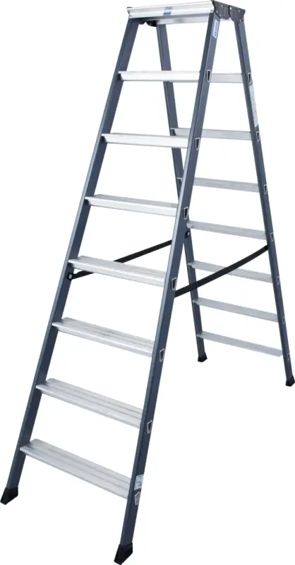 Krause Alu-Stufendoppelleiter SePro® D eloxiert 2x8 Stufen Jetzt Bestellen