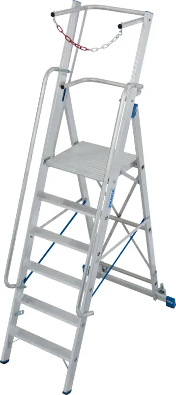 Preiswert Krause Alu-Stufenstehleiter mit großer Standplattform SB 4 Stufen