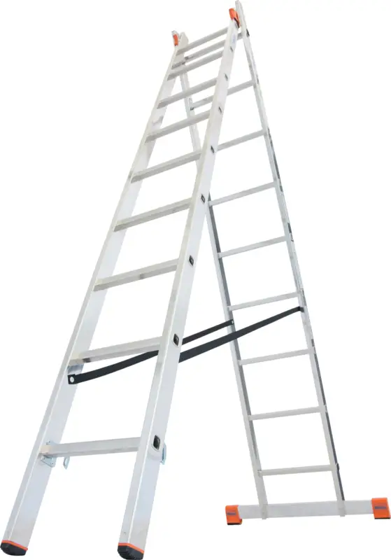Krause Monto Alu-Sprossenmehrzweckleiter 2x9 Sprossen Must-Have