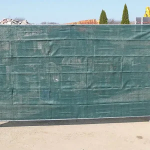 Aktuell Huck Bauzaunblende für ein Feld dunkelgrün