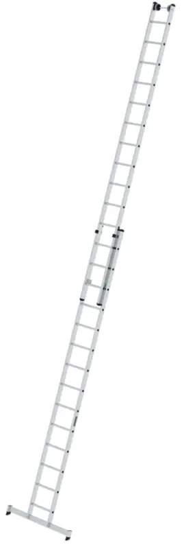 Billig Günzburger Schiebeleiter nivello Alu 2-teilig 2x14 Sprossen